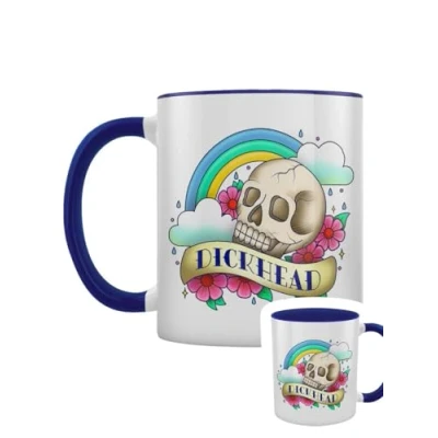 Image of Grindstore Dickhead Tattoo Blue Inner 2 Tone Mug