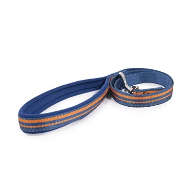 Image of Rosewood Reflective Stripe, Blue and Orange Lead with Extra Soft Padded Handle, 40 inch