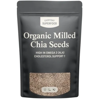 Image of Everyday Superfood Organic Milled Chia Seeds 200g, Cold Ground Premium Seed Powder