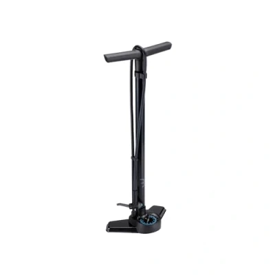 Image of BBB Cycling AirSmart Bike Pump with Pressure Gauge Strong and Accurate Floor Compatible Presta, Schrader Dunlop 120 cm High Rubber Hose Black BFP 42