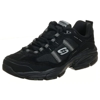 Image of Skechers Men&#039;s Vigor 2.0 Trait Sneaker, Black, 8.5 UK