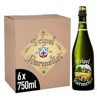 Image of Tripel Karmeliet Belgian Craft Beer Large Bottle, 6 x 750 ml