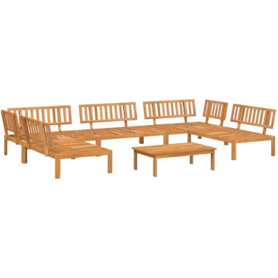 Image of Vidaxl 6 Piece Garden Pallet Sofa Set Solid Wood Acacia
