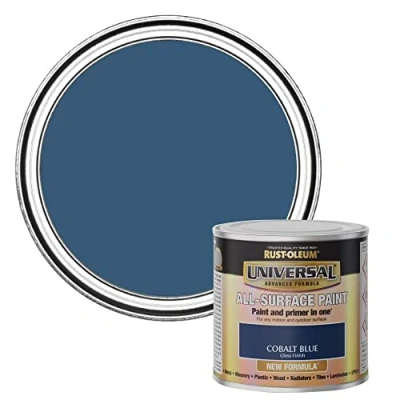 Image of Rust Oleum AMZ0103 Universal Gloss Cobalt Blue 250ml