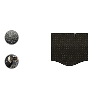 Image of Car Mat Co Tailored Fit Black Heavy Duty Rubber Boot for Ford Focus 2004 11 [Hatchback]
