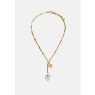 Image of Guess LOVE ME Tender Necklace goldcoloured/silvercoloured, Women&#039;s, Size: One Size, Gold coloured/silver coloured