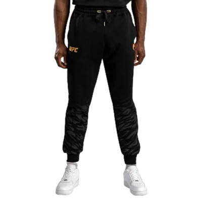 Image of Venum UFC Authentic Fight Night Replica MENS Joggers Tracksuit bottoms, Men&#039;s, Size: XL, Black/gold