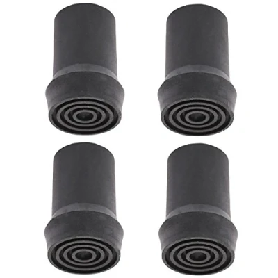Image of 4X Heavy Duty 19mm Walking Stick Pads Cane/Crutch Rubber Ferrule Ends