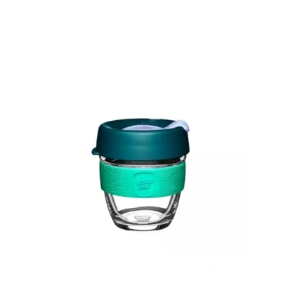 Image of KeepCup Brew, Reusable Coffee Cup Tempered Glass and Splashproof Sipper, S 8oz/227ml Eventide