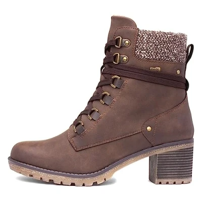 Image of Relife Stacey Womens Brown Heeled Boots Size 4 UK