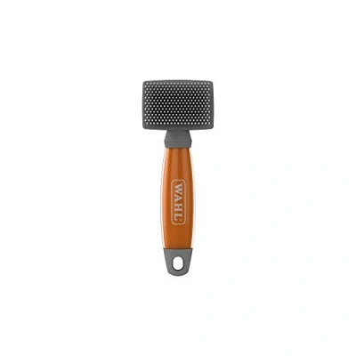 Image of Wahl Small Nylon Slicker Brush, Professional Grooming Pet Brush for Dogs and Cats, Tools Pets, Brushes Long Short Haired Animals, Gel Handle
