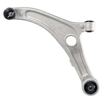 Image of 545003Z000 Suspension Arm FEBI BILSTEIN 173586 with crown nut and split pin, bearings Front Axle Left Control Aluminium 17,4mm