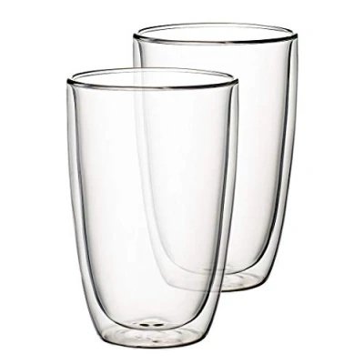 Image of Villeroy &amp; Boch Artesano Hot and Cold Beverages Double Walled Cups L 450 ml Set 2 Pieces, Dishwasher Safe, Microwave Mug, Mugs, Cup, Borosilicate Glass