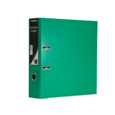 Image of Exacompta Guildhall A4 Lever Arch File, 2 Ring Green