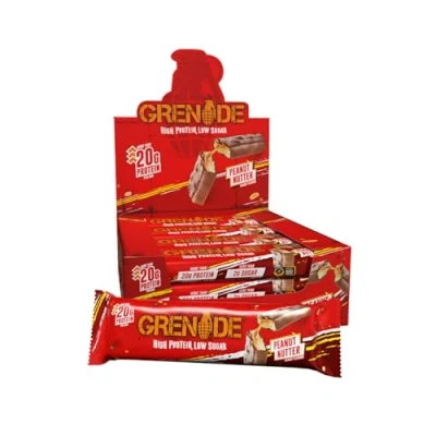 Image of Grenade High Protein, Low Sugar Bar Peanut Nutter, 12 x 60 g