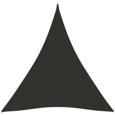 Image of vidaXL Sunshade Sail Oxford Fabric Triangular 5x7x7 m Anthracite