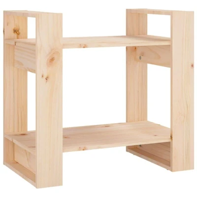 Image of vidaXL Book Cabinet/Room Divider 60x35x57 cm Solid Wood Pine