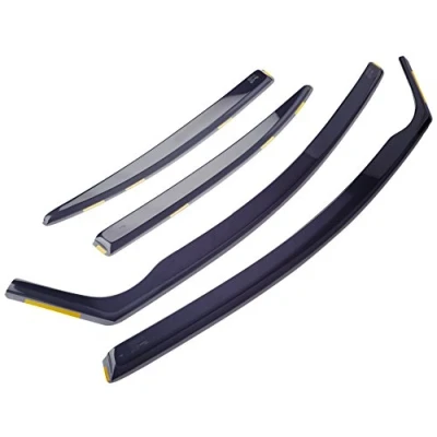 Image of HEKO 17135 Front Rear Wind Deflectors Fits Honda Civic 2006 on 4 Door Saloon (4 Pieces)