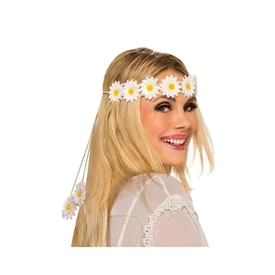 Image of Forum Novelties 74746 Daisy Headband, Womens, Multicolor, One Size