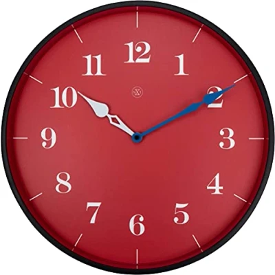 Image of nXt Wall Clock Ø 40 cm Plastic Blue &#039;Ethan, 40cm