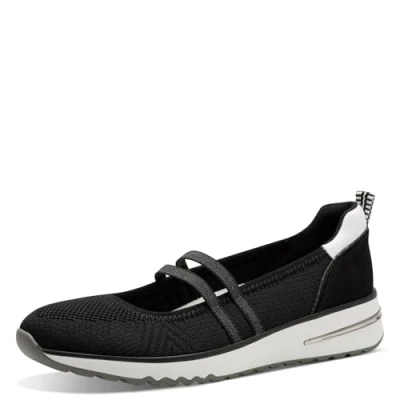 Image of MARCO TOZZI Women&#039;s 2 22181 44 Loafer, Black (Black Comb), 5 UK