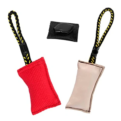 Image of DINGO GEAR Magnetic Set For The Dog Training: Encased Magnet, Red Nylcot &amp; Genuine Leather Bite Tug
