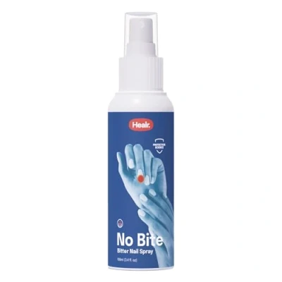 Image of Healr No Bite Bitter Nail Spray, 100ml, Advanced Anti Biting Formula for Adults &amp; Children, Travel Friendly Easy to Use, Strengthen Protect Nails, Vegan Natural Alternative Polish