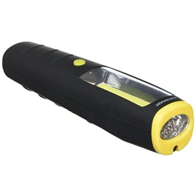 Image of ELECTRALIGHT 65279 3 W Blue Spot COB Work Light with 7 LED Torch Black