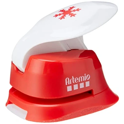 Image of Artemio Lever Punch EVA 1.6 cm Snowflake, Red