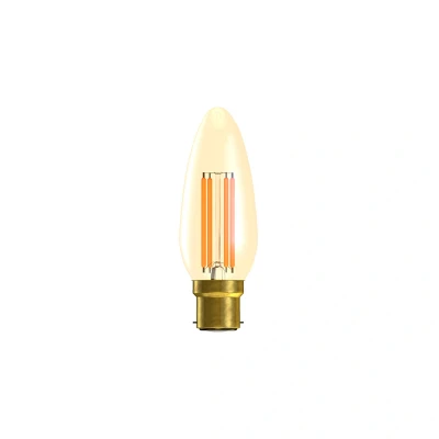 Image of Non Dimmable LED Vintage Candle 3.3W B22 2200K Bell Lighting