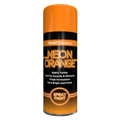 Image of ALL PURPOSE NEON ORANGE 400ML Professional Satin Finish Spray Wood Color Paint