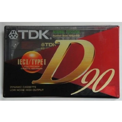 Image of TDK D90 EA 90 Minute Audio Cassettes x 5