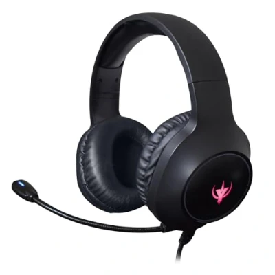 Image of SPYCO Impulse HE 121, Gaming Headset, 2 Inch Driver Audio, 0.13 Jack Audio USB, Omnidirectional Microphone, RGB Logo, Lightweight, for PC/Mac/Xbox One/PS4/Nintendo ‎Switch