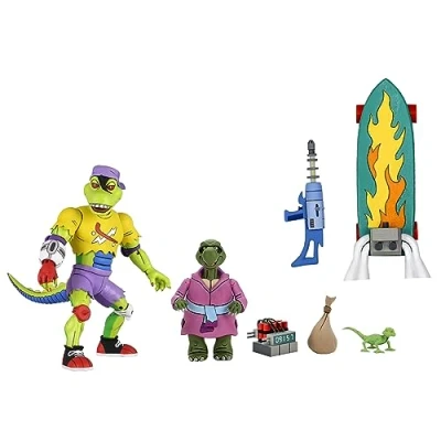 Image of 7&quot; TMNT 1990 Movie April O&#039;Neal &amp; Casey Jones 2 Pack Figure