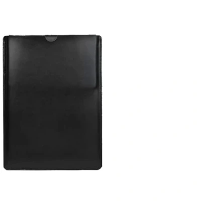 Image of 14 Inch Laptop Sleeve Bag Stand, Ultra slim Lightweight Case/Water Resistant PU Leather Computer Tablet Carrying Bag/Pouch Skin Cover for Acer/Asus/Dell/Lenovo (Black, inch)