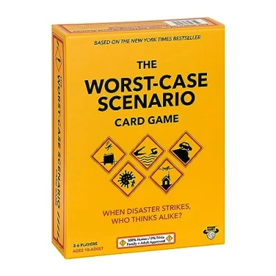 Image of The Worst Case Scenario Card Game. Match How Players Rank Five Scenarios From Bad To And Win!, Black