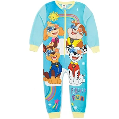 Image of Girls Paw Patrol All in One Sleepsuit Onesie Pyjamas, Age 2 3 Years