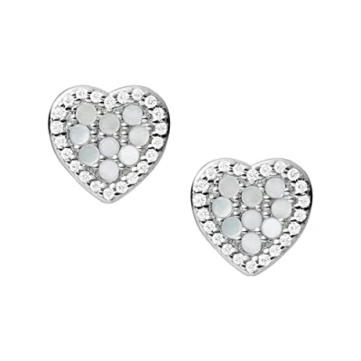 Image of Fossil Earrings for Women Sterling Silver, 9.1mm x Silver Earrings, JFS00568040