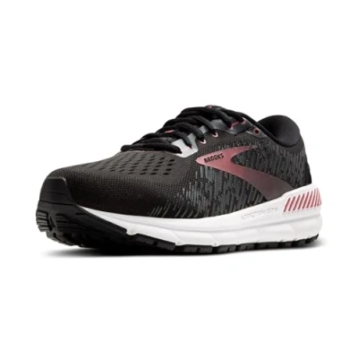 Image of Brooks Women&#039;s Addiction GTS 15 Running Shoe, Black/Ebony/Mauvewood, 10 UK