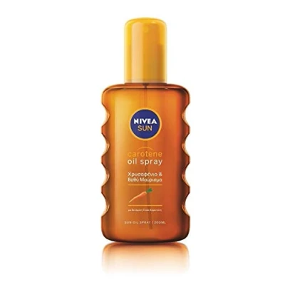 Image of Nivea Carotene Sun Deep Tanning Oil Spray NO SPF, 200ml
