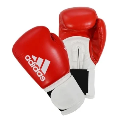 Image of adidas Unisex&#039;s Boxing Gloves Men Women Kids Sparring Training Hybrid 100 6oz 8oz 10oz 12oz 14oz 16oz, Red, 10 oz