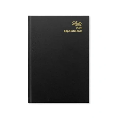 Image of Letts of London Standard A5 day to a page 2026 diary Black 26 T11XBK