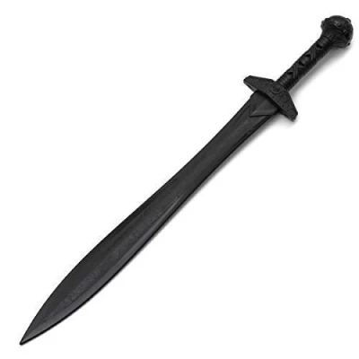 Image of Martial Arts Black Polypropylene Plastic &quot;Gladius&quot; Training sword V2