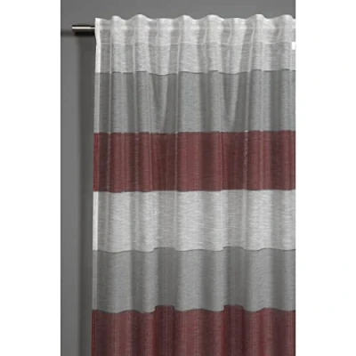 Image of Gardinia Curtain with Concealed Tabs and Tape, Opaque, Translucent, Etamine, Red, 140 x 245 cm