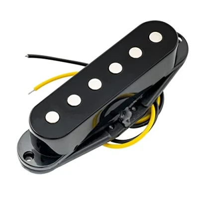 Image of Musiclily 52mm Ceramic Guitar Single coil Bridge Pickup for Strat or Squier Style,Black