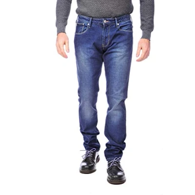 Image of Armani Jeans Men&#039;s B6J237Z Straight Jeans, Blue (blu I5), 36W x Regular