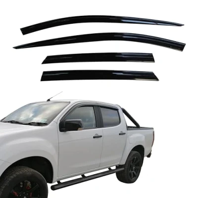 Image of AUTO CLOVER Wind Deflectors Set for Isuzu D Max 2012 2020 (4 pieces)