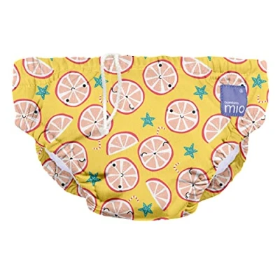 Image of Bambino Mio Baby and Toddler Reusable Swim Nappy Pant, 1 2 Years, Cool Citrus, Boys Girls