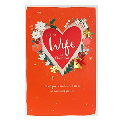 Image of UK Greetings Christmas Card for Wife My Her,Multi