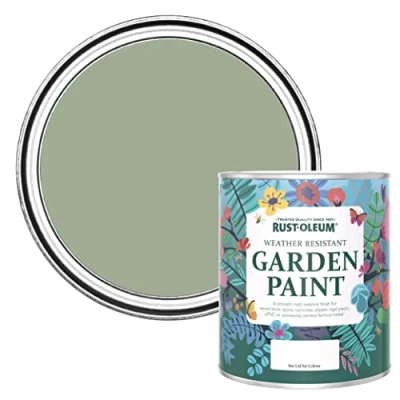 Image of Rust Oleum Green Mould Resistant Garden Paint in Matt Finish Bramwell 750ml